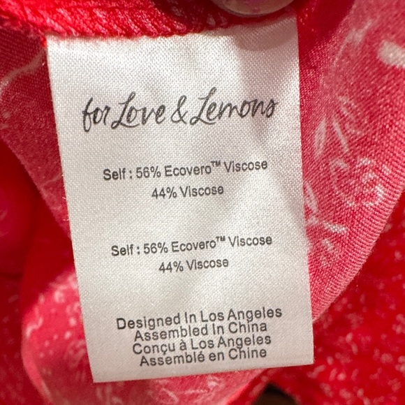 for Love & Lemons Antonia Mini Dress - Picture 13 of 14